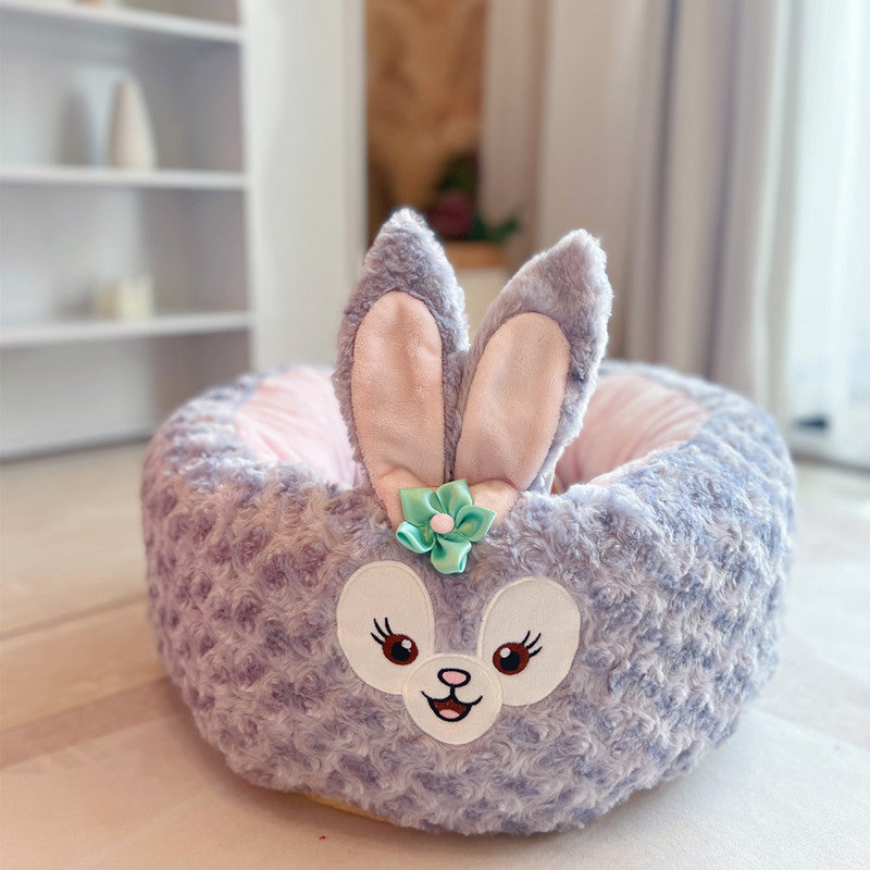 Why Your Pet Deserves the Cartoon Plush Pet Nest Round Bed Cushion